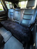 Sheepskin Rear Seat Covers Black (140×50 cm) – Natural Fur Universal Fit