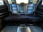 Sheepskin Rear Seat Covers Black (140×50 cm) – Natural Fur Universal Fit