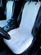 Mini Sheepskin Car Seat Covers White (120×56 cm) – Natural Fur Universal Fit