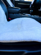 Mini Sheepskin Car Seat Covers White (120×56 cm) – Natural Fur Universal Fit