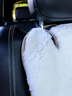 Mini Sheepskin Car Seat Covers White (120×56 cm) – Natural Fur Universal Fit