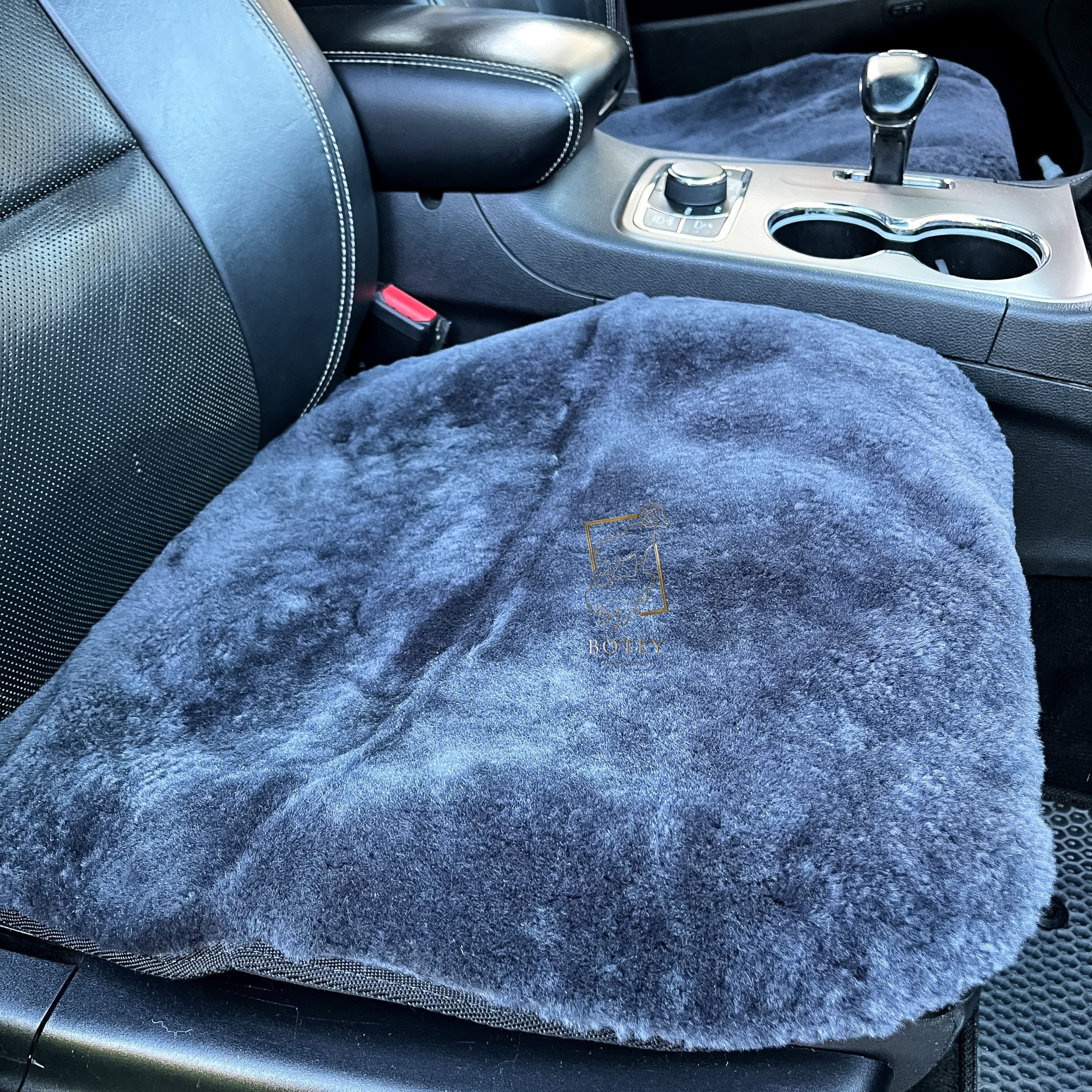 Grey Sheepskin Front Seat Covers – 100% Natural Universal Fit