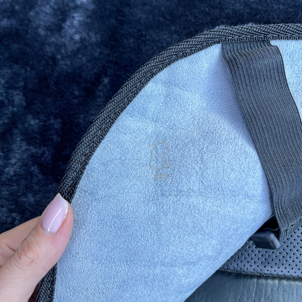 Grey Sheepskin Front Seat Covers – 100% Natural Universal Fit