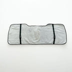 Sheepskin Rear Seat Covers Grey (140×50 cm) – Natural Fur Universal Fit