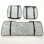 Brown Sheepskin Front Seat Covers – 100% Natural Universal Fit
