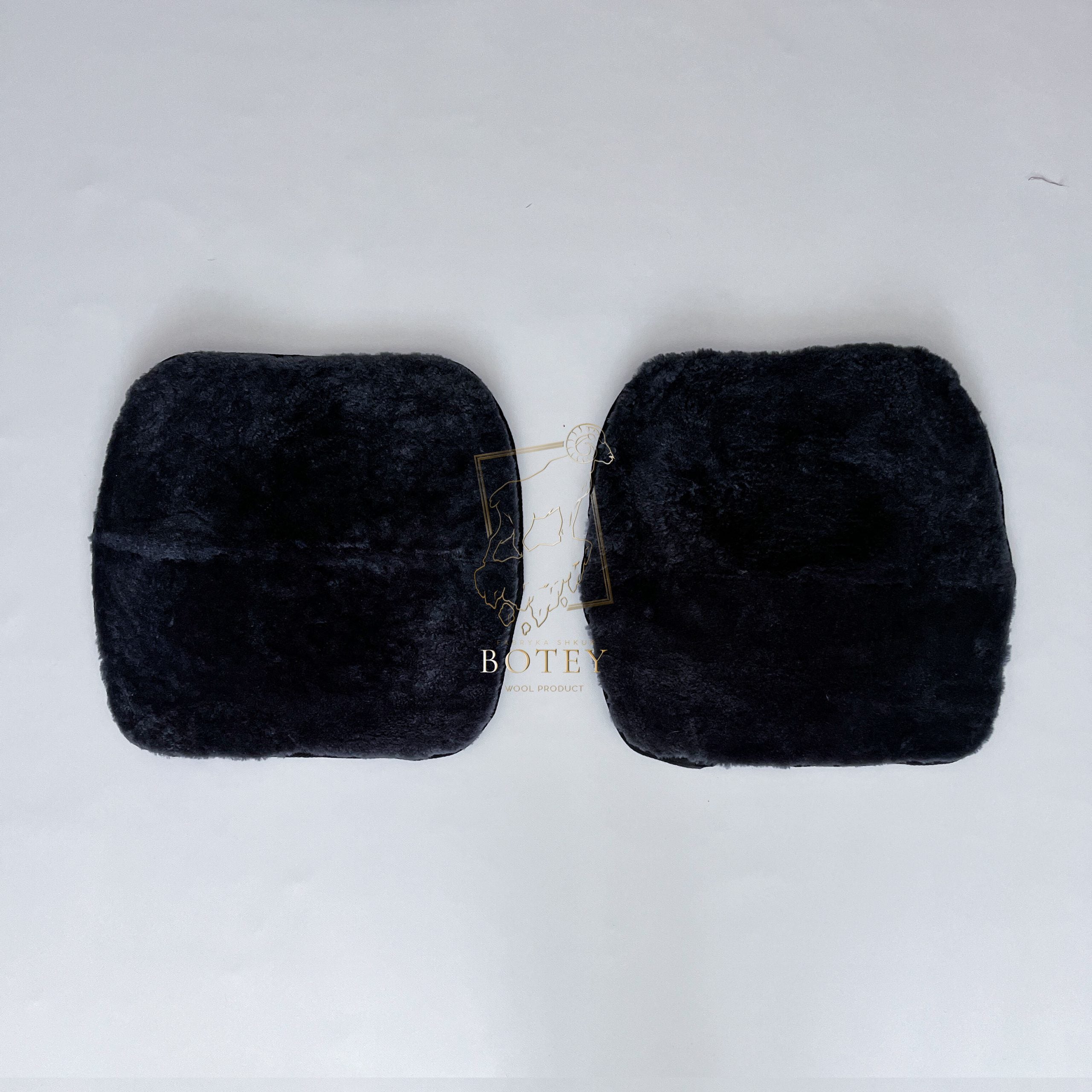 Grey Sheepskin Front Seat Covers – 100% Natural Universal Fit