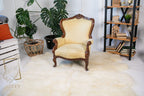 Sheepskin Rug 8-in-1 (200×190 cm) – Ivory Natural Fur Carpet