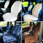 Maxi Sheepskin Car Seat Covers Black (120×60 cm) – Natural Fur Universal Fit
