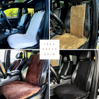 Mini Sheepskin Car Seat Covers Grey (120×56 cm) – Natural Fur Universal Fit