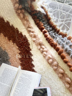 Wool Furniture Throw “Talisman” 100×150 cm – Handmade Natural Wool