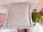 Double-Sided Chair Cushion 40×40 cm Grey – Square Seat Pad with Ties