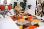 Carpathian Wool Blanket “Glow” 200×220 cm – Premium Handmade Natural Wool