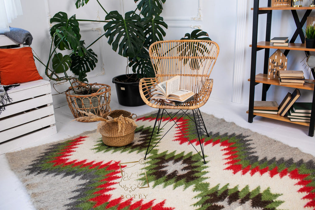 Carpathian Wool Blanket “Original Red” 200×220 cm – Premium Handmade Natural Wool