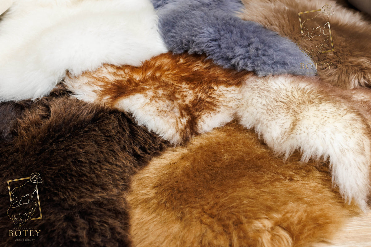 Grey Sheepskin 110×60 cm – Natural Wool Rug