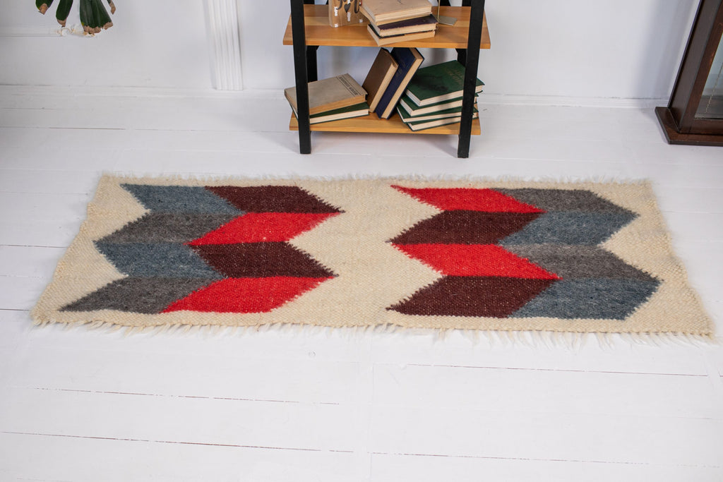 Wool Blanket Throw “Bright” 80×200 cm – Premium Handmade Natural Wool