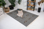 Handmade Hutsul Wool Rug “Starry Sky” – Natural Wool Carpet 200×140 cm