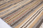 Handmade Hutsul Wool Rug Beige – Natural Wool Carpet 200×140 cm