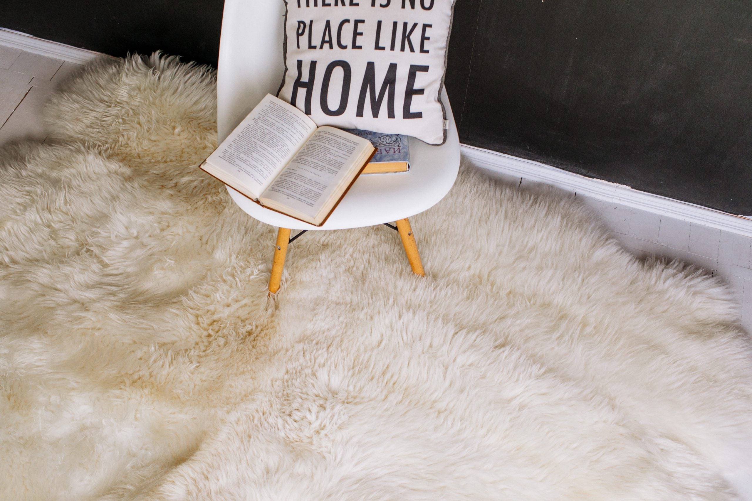 Sheepskin Rug 6-in-1 Ivory (200×150 cm) – Natural Fur Carpet