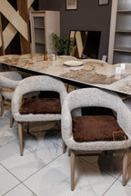 Square Sheared Sheepskin Seat Cover 40×40 cm – Natural Wool Seat Cover