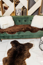 Fluffy White Sheepskin Cushion 40×40 cm – Natural Fur Decorative Pillow