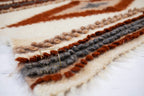 Carpathian Wool Blanket “Long Diamonds” 150×200 cm – Premium Handmade Natural Wool