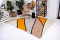 Carpathian Wool Blanket “Stained Glass” 190×220 cm – Premium Handmade Natural Wool
