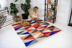 Carpathian Wool Blanket “Crystals” 190×220 cm – Premium Handmade Natural Wool