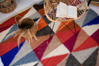 Carpathian Wool Blanket “Crystals” 190×220 cm – Premium Handmade Natural Wool