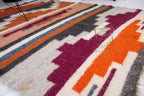 Carpathian Wool Blanket “Architecture” 190×220 cm – Premium Handmade Natural Wool