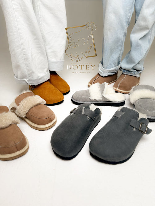 Anatomical Sheepskin Slippers “GOVERLA” – Premium Natural Wool Home Shoes (Sizes Available)