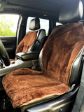 Maxi Sheepskin Car Seat Covers Brown (120×56cm) – Natural Fur Universal Fit