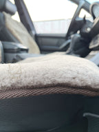 Maxi Sheepskin Car Seat Cover Coffee (120×56 cm) – Natural Fur Universal Fit