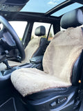 Maxi Sheepskin Car Seat Cover Coffee (120×56 cm) – Natural Fur Universal Fit
