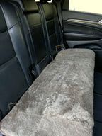 Sheepskin Rear Seat Cover Coffee (130×50 cm) – Natural Fur Universal Fit