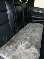 Sheepskin Rear Seat Cover Coffee (130×50 cm) – Natural Fur Universal Fit