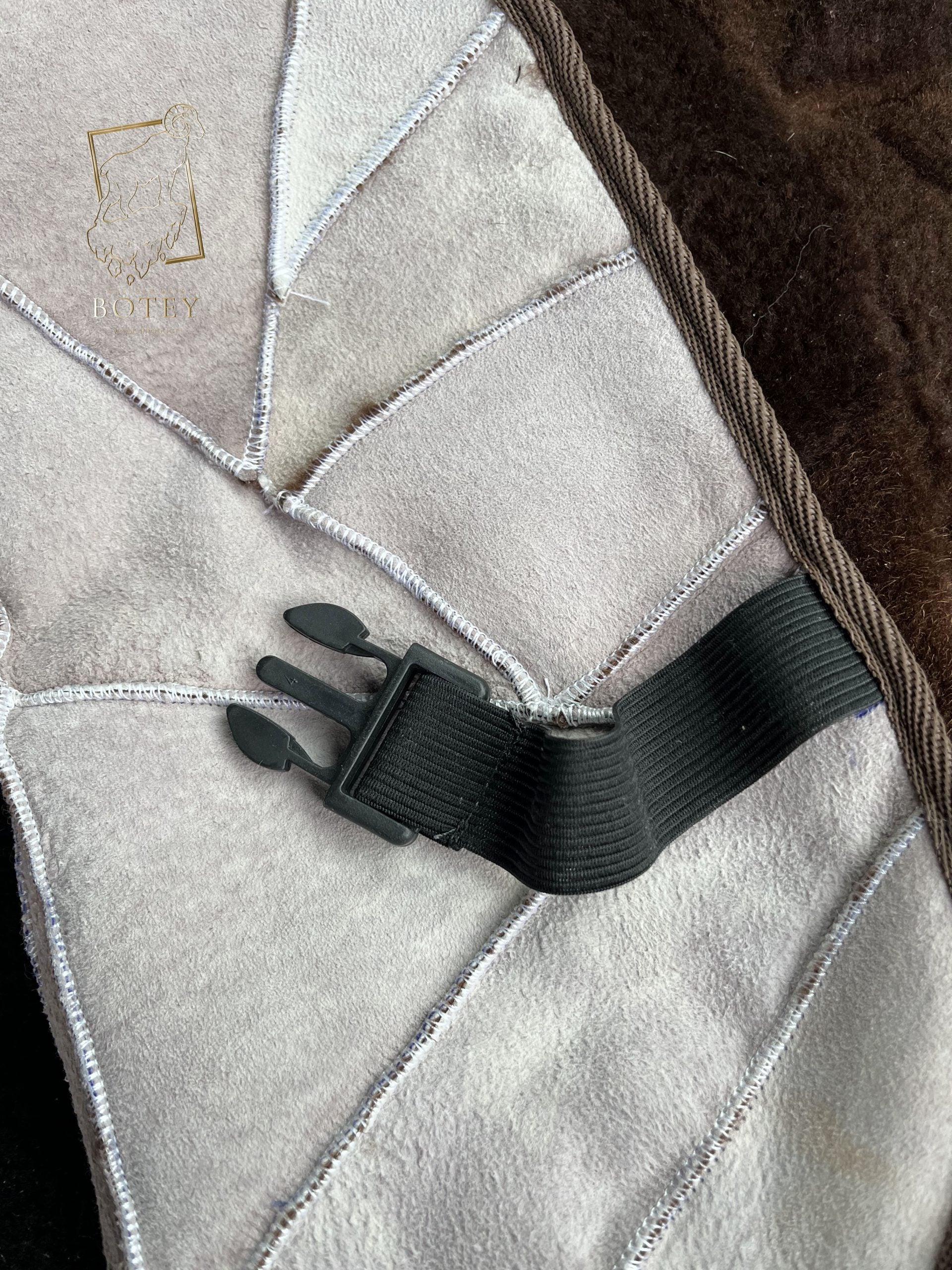 Copper Sheepskin Front Seat Covers (Patchwork) – 100% Natural Universal Fit