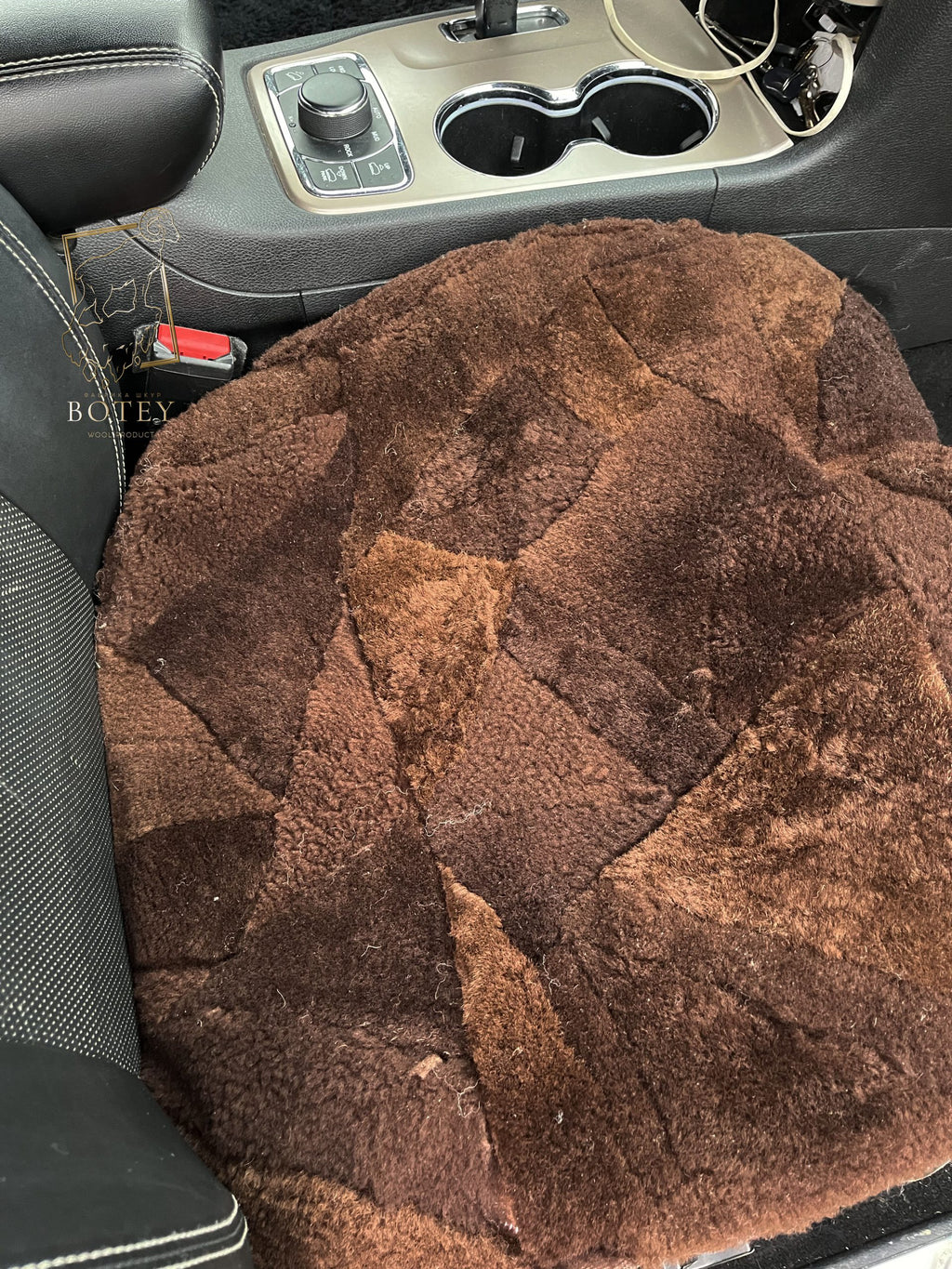 Copper Sheepskin Front Seat Covers (Patchwork) – 100% Natural Universal Fit