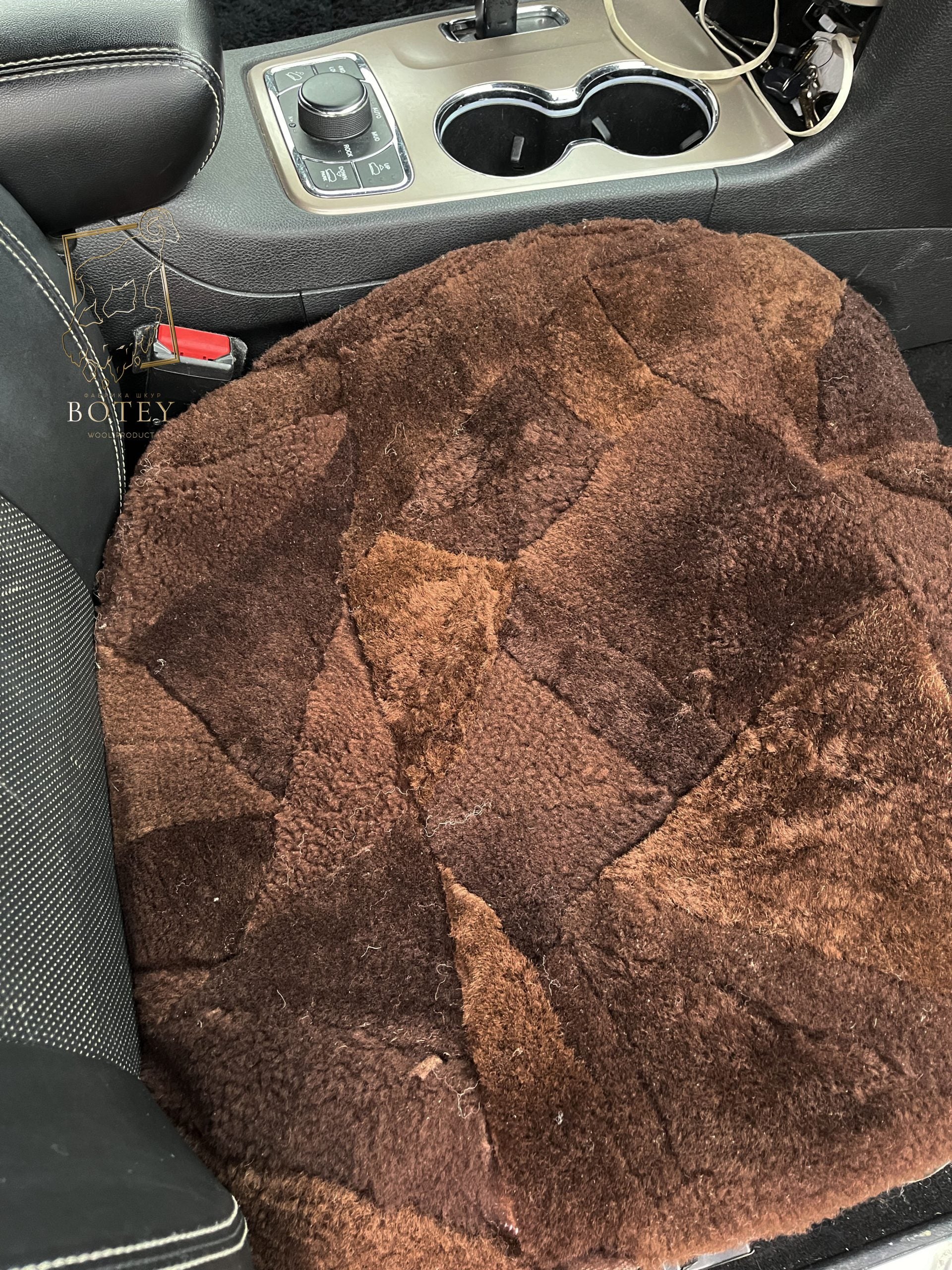 Copper Sheepskin Front Seat Covers (Patchwork) – 100% Natural Universal Fit