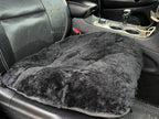 Black Sheepskin Front Seat Covers (Patchwork) – 100% Natural Universal Fit