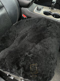 Black Sheepskin Front Seat Covers (Patchwork) – 100% Natural Universal Fit