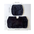 Sheepskin Van Seat Covers (1+2) Grey – Natural Fur Universal Fit