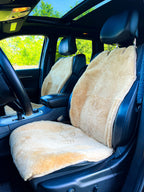 Maxi Sheepskin Car Seat Covers (120×60 cm) – Universal Natural Fur Beige