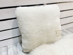 Handmade Short-Hair Sheepskin Pillow 45×45 cm – Natural Fur Cushion