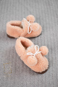 Kids Sheepskin Slippers – Soft Home & Kindergarten Shoes (Sizes 25–34)