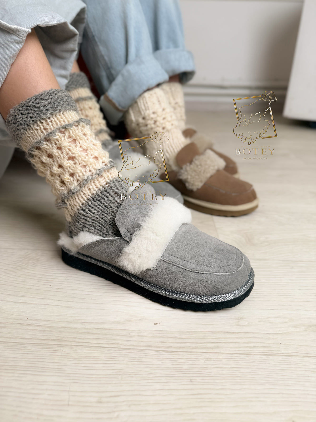 Knit Wool Socks – Warm Natural Wool Socks (Sizes 36-41)