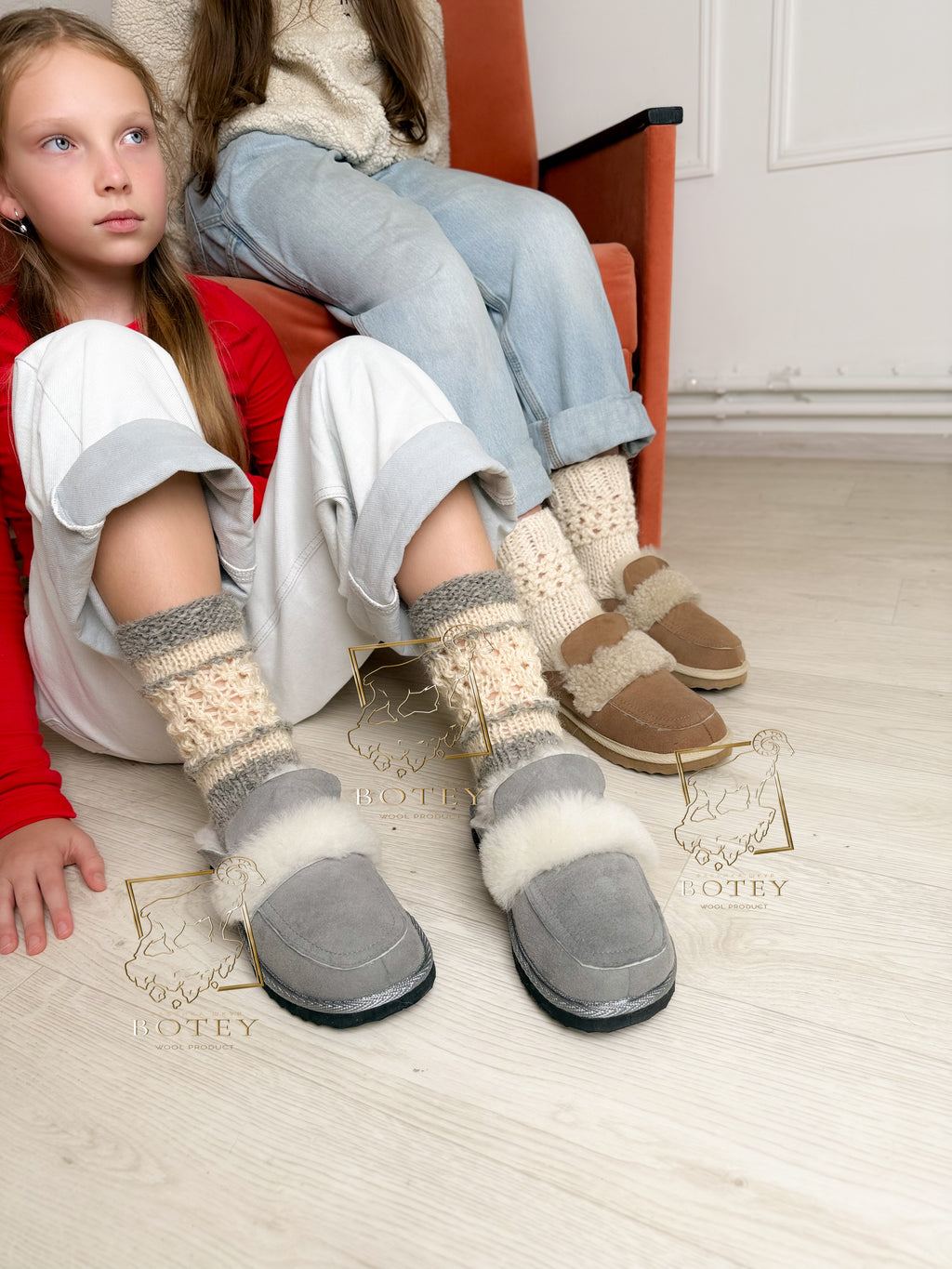 Knit Wool Socks – Warm Natural Wool Socks (Sizes 36-41)