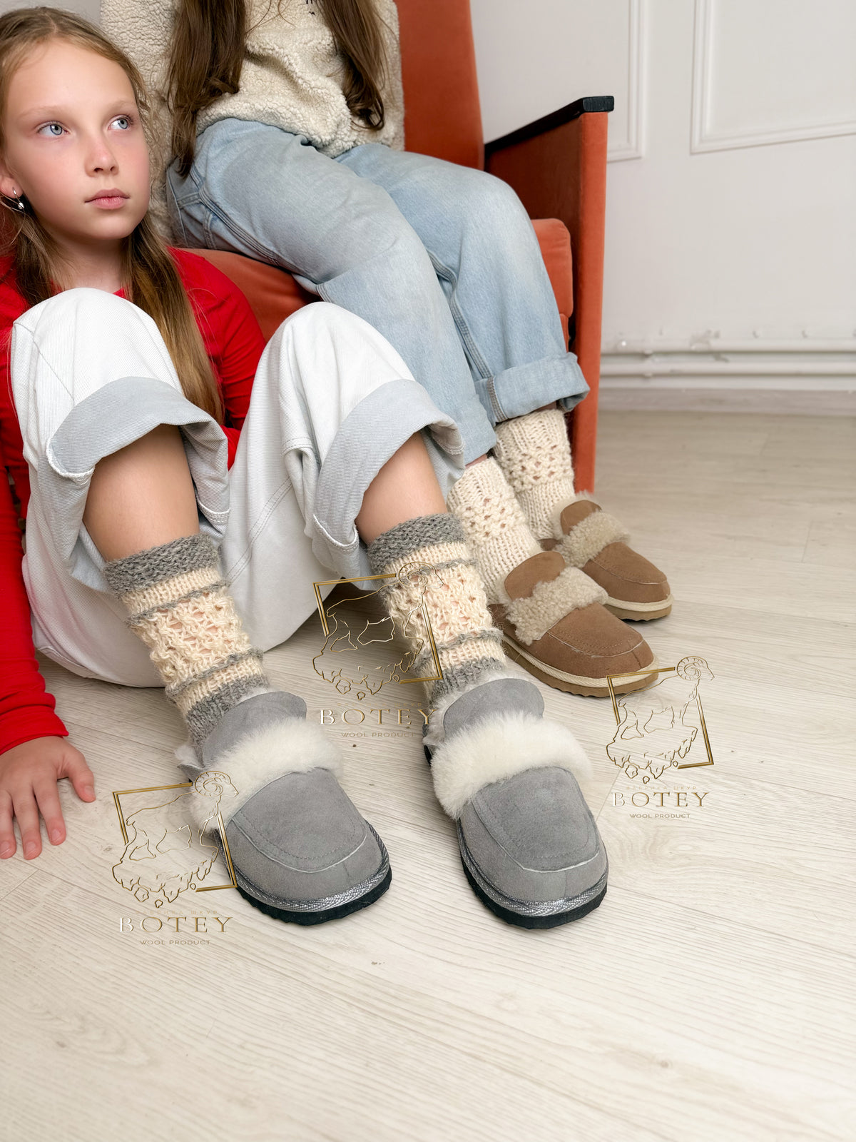 Knit Wool Socks – Warm Natural Wool Socks (Sizes 36-41)