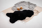 Black Sheepskin 110×65 cm – Natural Wool Rug