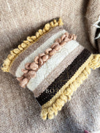 Decorative Wool Cushion “Coffee Bouclé” 45×45 cm – Handmade