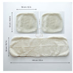 White Sheepskin Front Seat Covers – 100% Natural Universal Fit